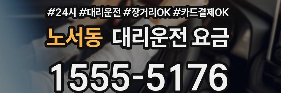 노서동 대리운전 요금