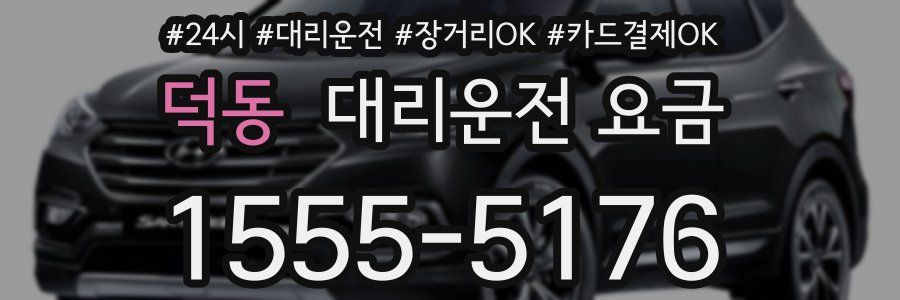 덕동 대리운전 요금