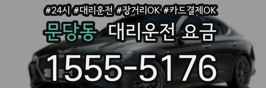 문당동 대리운전 요금