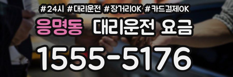 응명동 대리운전 요금