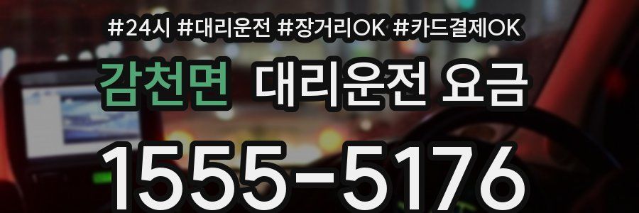 감천면 대리운전 요금