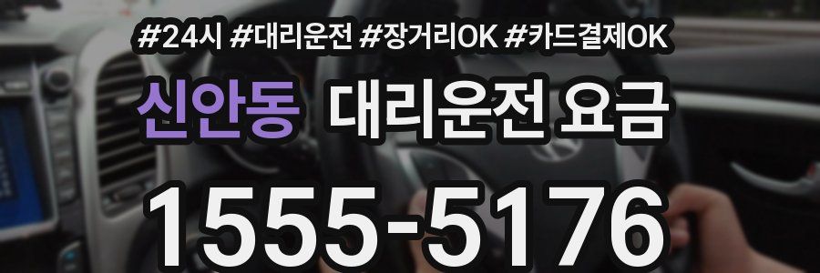 신안동 대리운전 요금