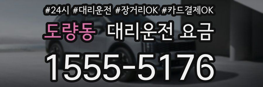 도량동 대리운전 요금