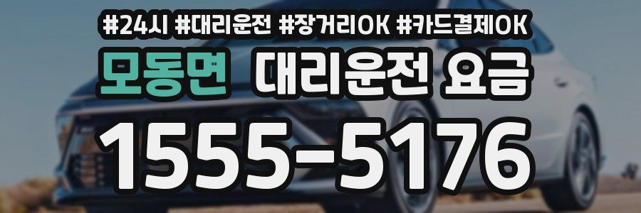 모동면 대리운전 요금