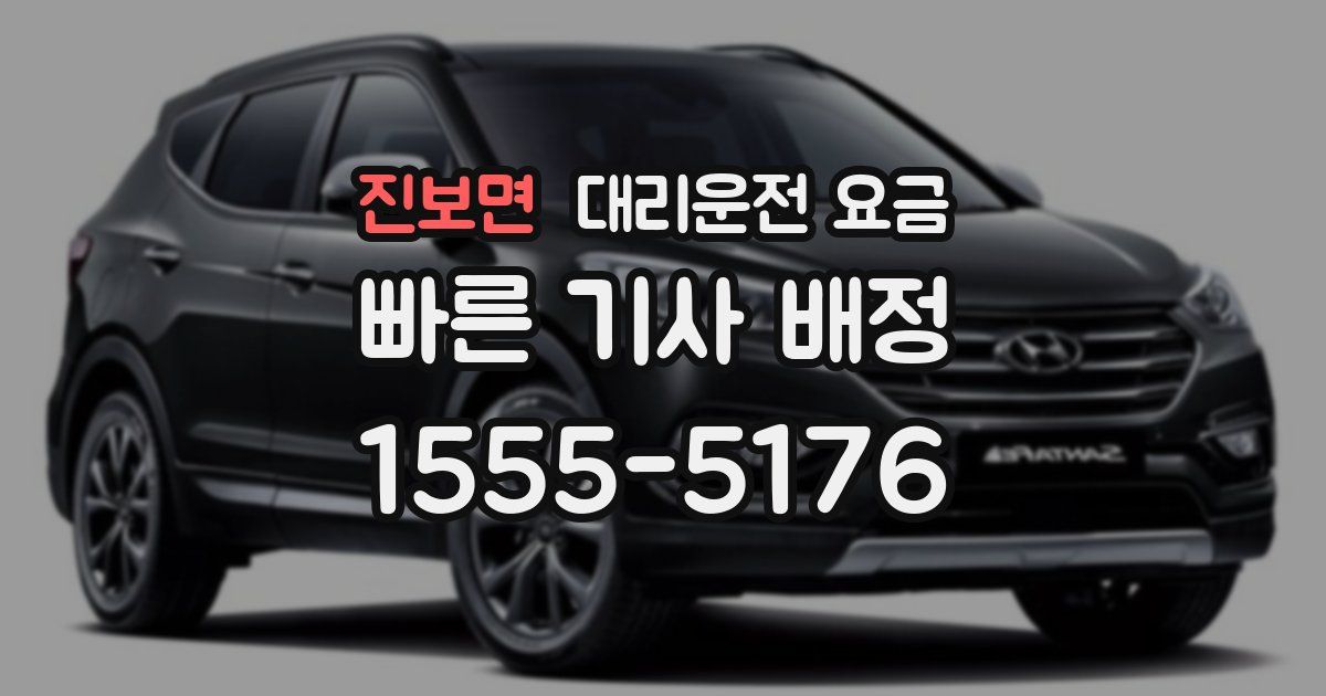 진보면 대리운전 가격