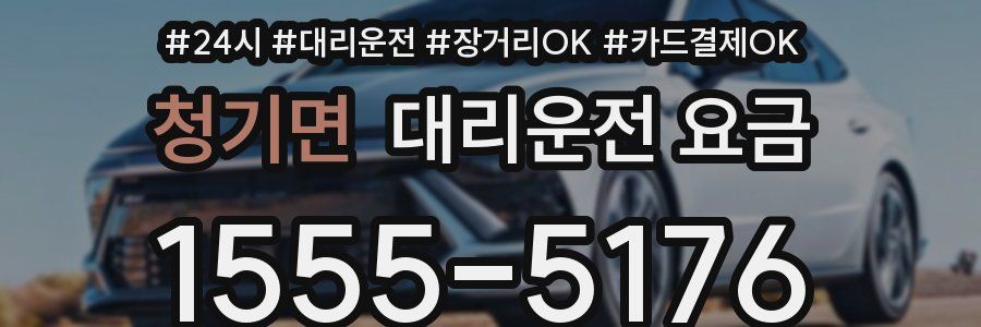 청기면 대리운전 요금