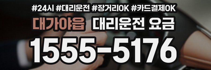 대가야읍 대리운전 요금