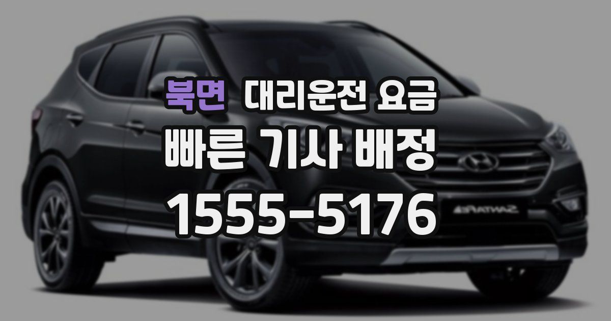 북면 대리운전 가격