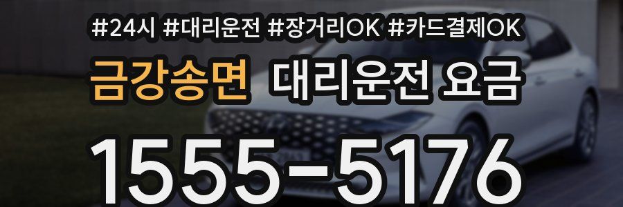 금강송면 대리운전 요금