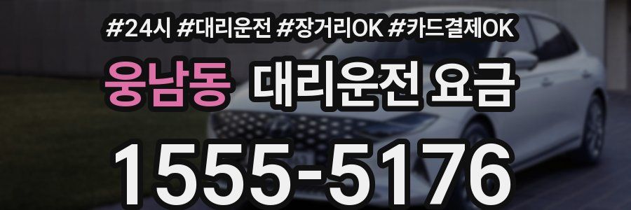 웅남동 대리운전 요금