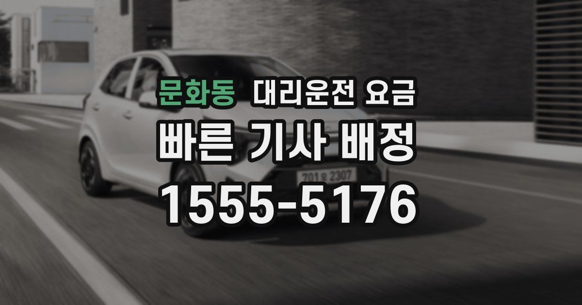 문화동 대리운전 가격