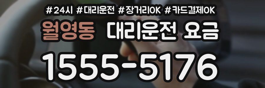 월영동 대리운전 요금