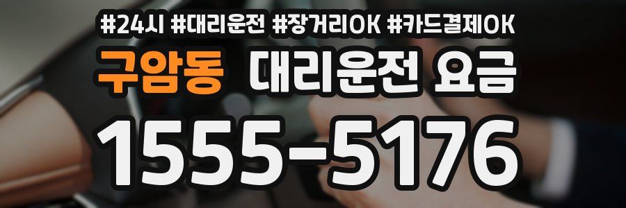 구암동 대리운전 요금
