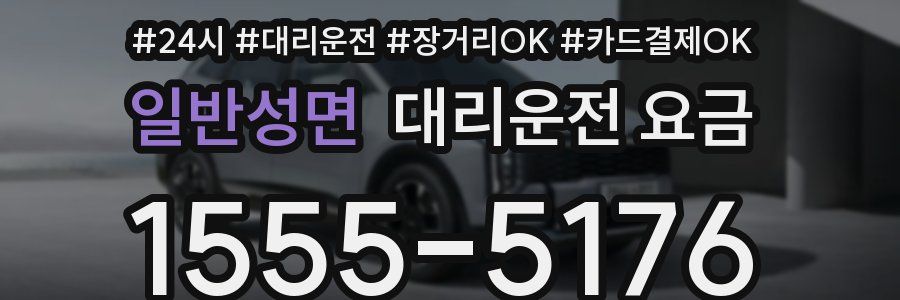 일반성면 대리운전 요금