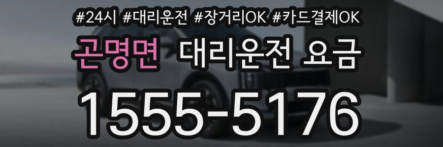 곤명면 대리운전 요금