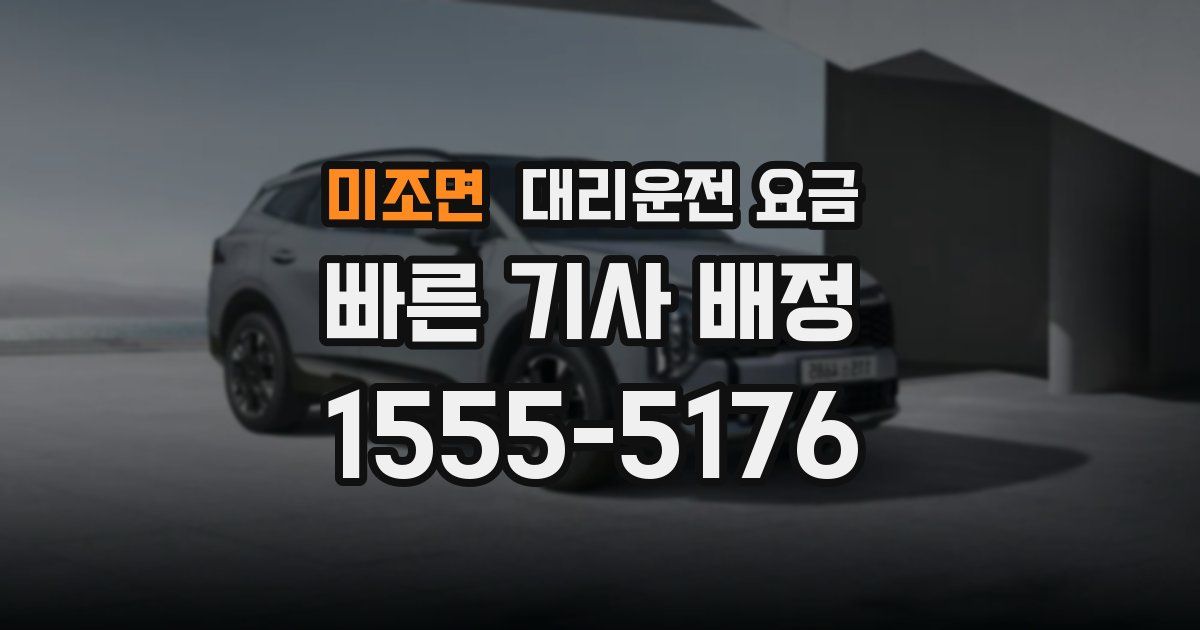 미조면 대리운전 가격