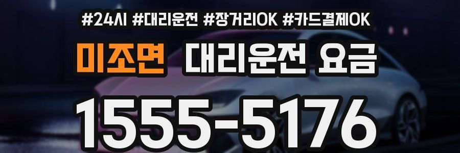 미조면 대리운전 요금