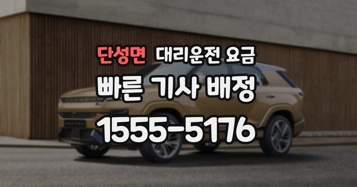 단성면 대리운전 가격