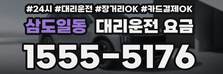 삼도일동 대리운전 요금