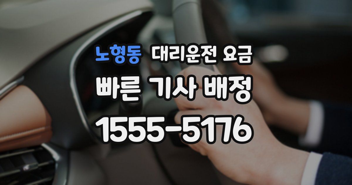노형동 대리운전 가격