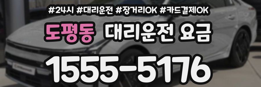 도평동 대리운전 요금