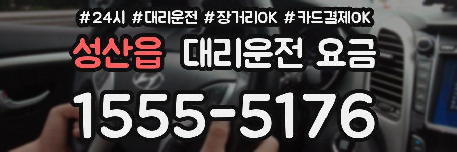 성산읍 대리운전 요금