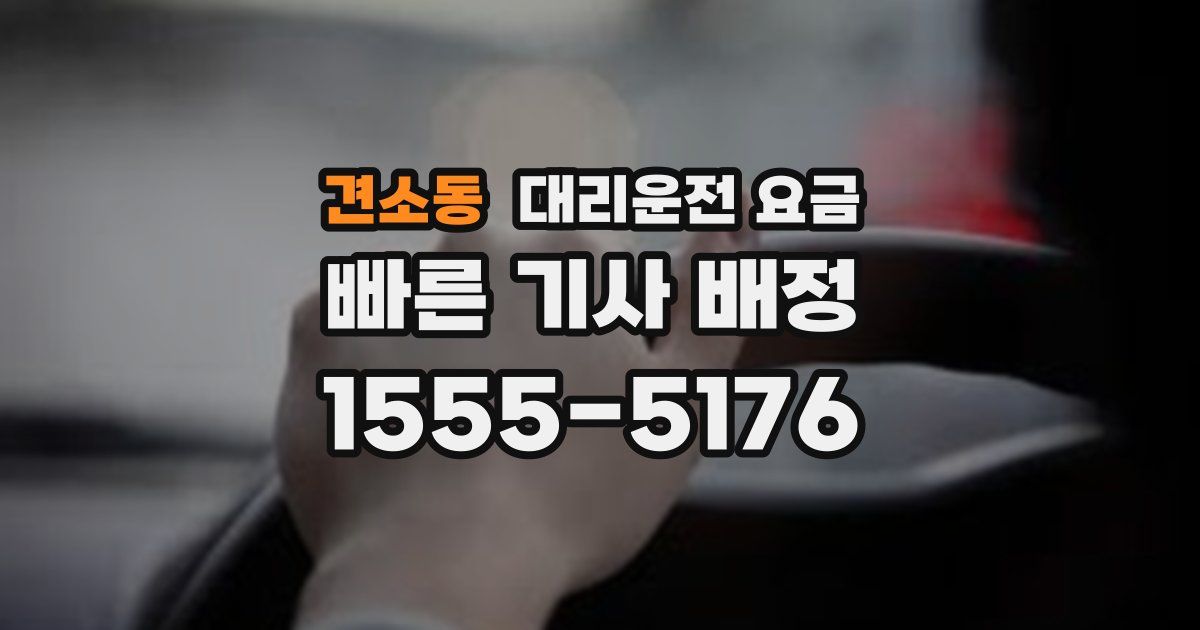 견소동 대리운전 가격