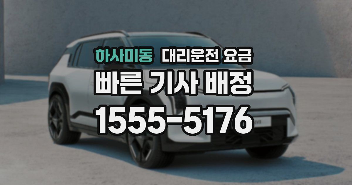 하사미동 대리운전 가격