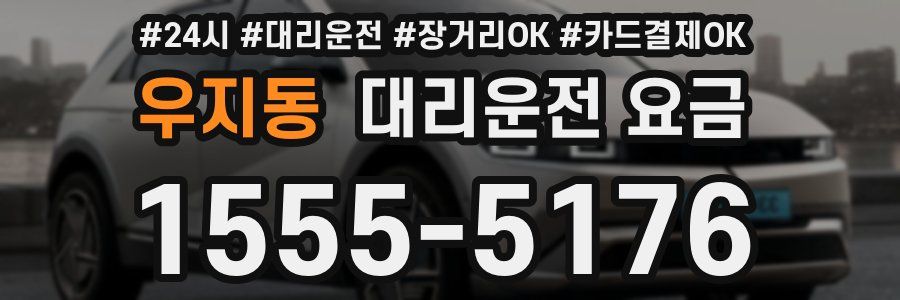 우지동 대리운전 요금