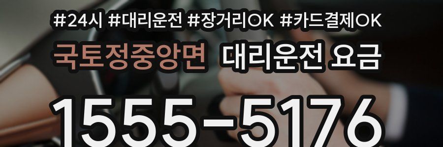 국토정중앙면 대리운전 요금