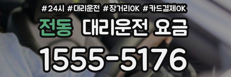 전동 대리운전 요금