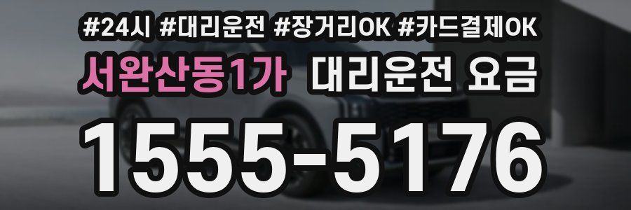 서완산동1가 대리운전 요금