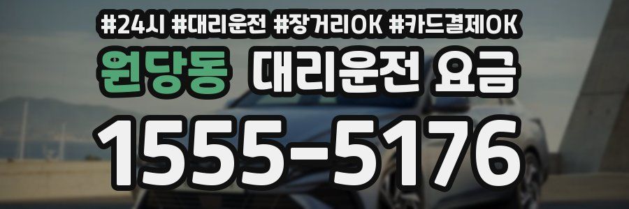 원당동 대리운전 요금