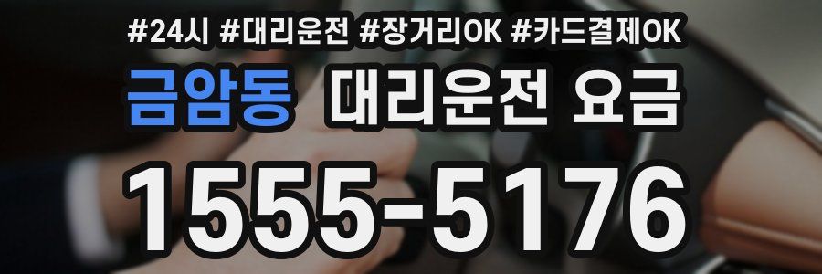 금암동 대리운전 요금