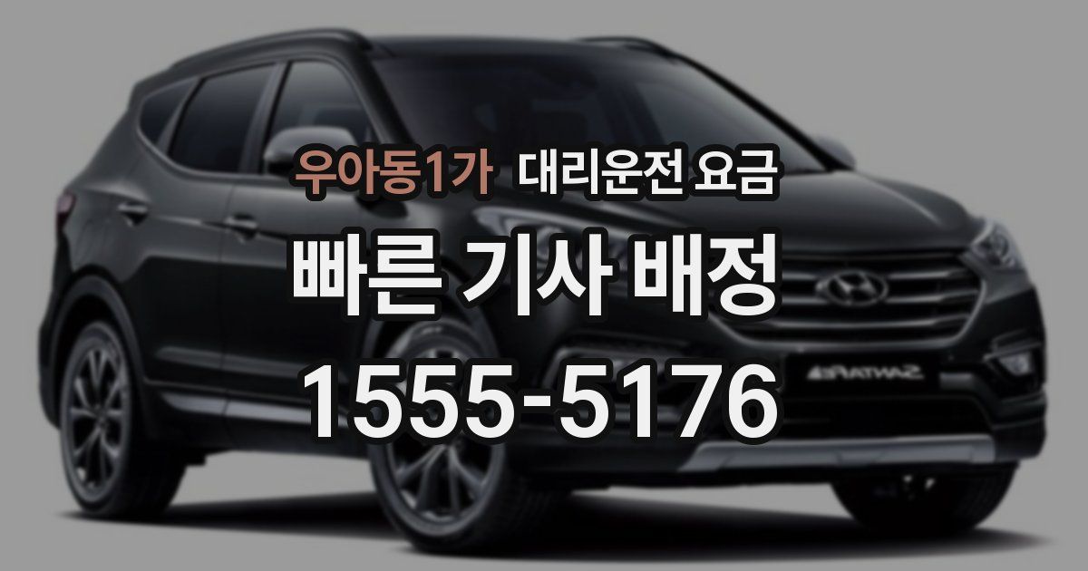 우아동1가 대리운전 가격