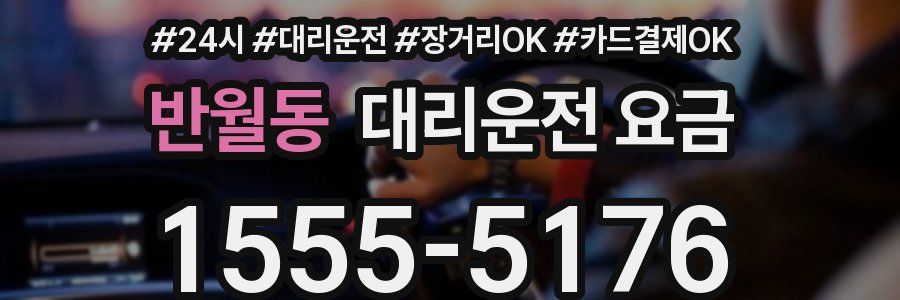 반월동 대리운전 요금