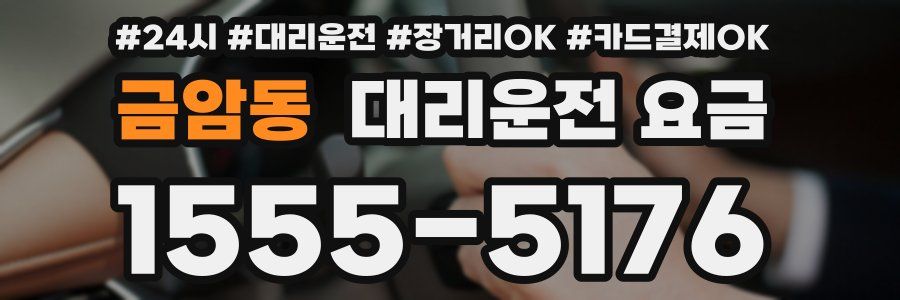 금암동 대리운전 요금