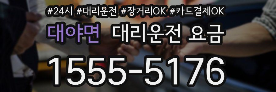 대야면 대리운전 요금
