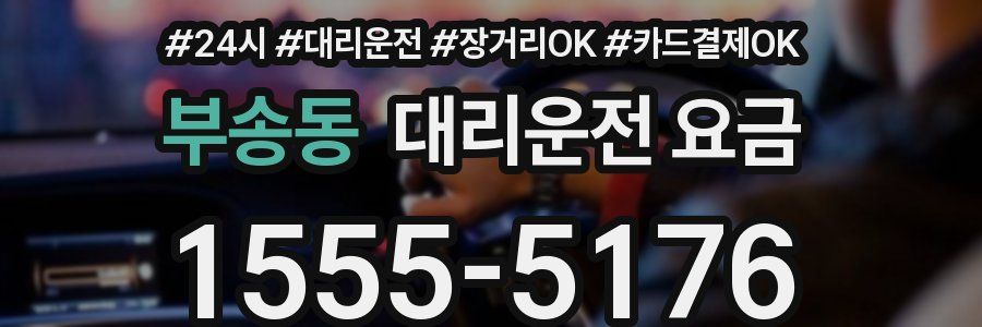 부송동 대리운전 요금