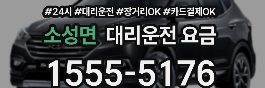 소성면 대리운전 요금