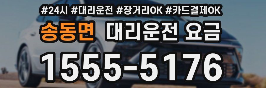 송동면 대리운전 요금