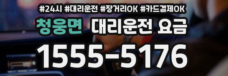 청웅면 대리운전 요금