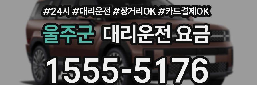 울주군 대리운전 요금