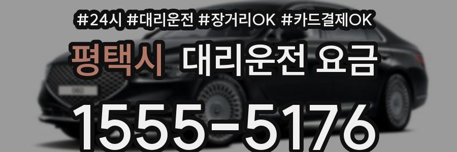 평택시 대리운전 요금