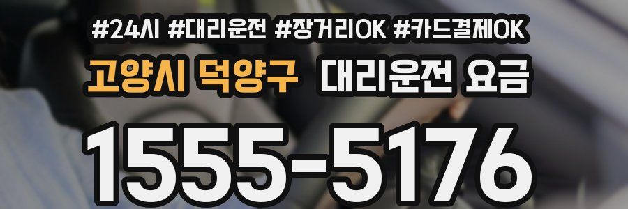 고양시 덕양구 대리운전 요금