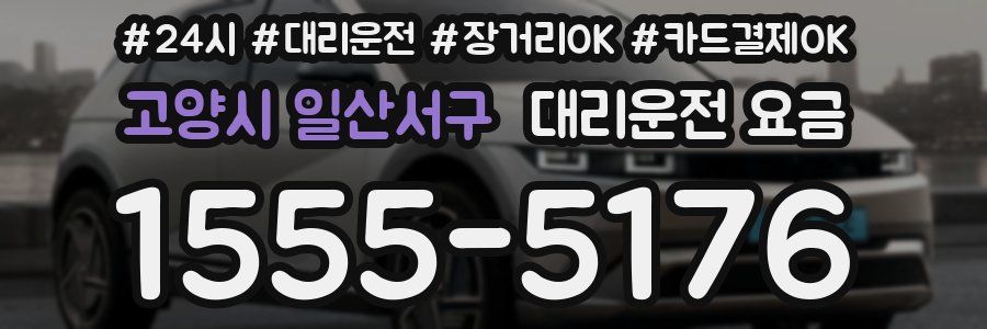 고양시 일산서구 대리운전 요금
