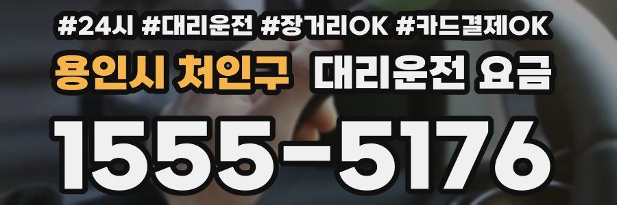 용인시 처인구 대리운전 요금