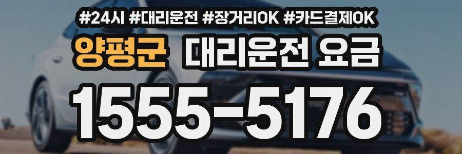 양평군 대리운전 요금
