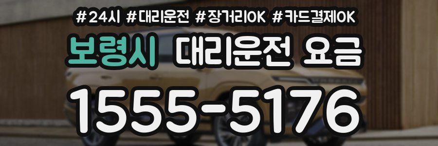 보령시 대리운전 요금