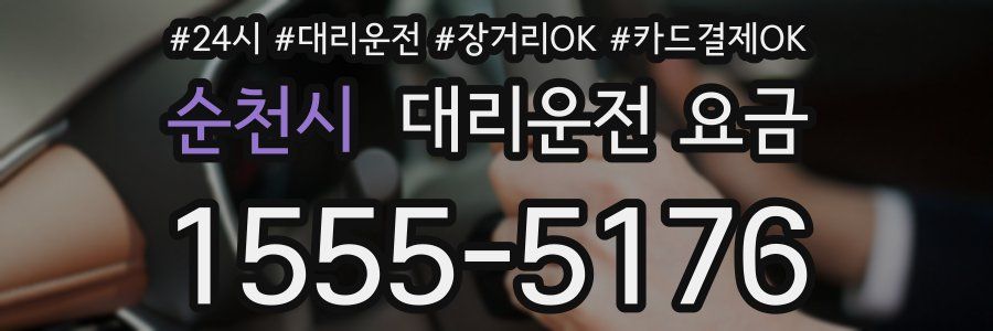 순천시 대리운전 요금